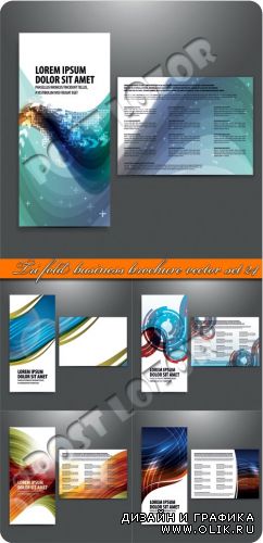 Брошюра из трёх страниц часть 24 | Tri fold business brochure vector set 24
