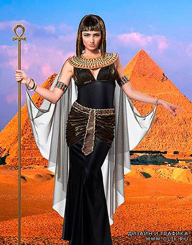 Женский фотошаблон - Египетская царица