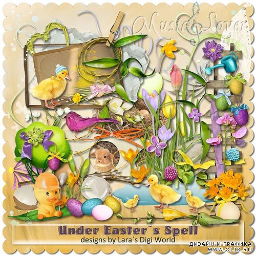 Скрап-набор Under Easter Spell - Пасхальное Волшебство