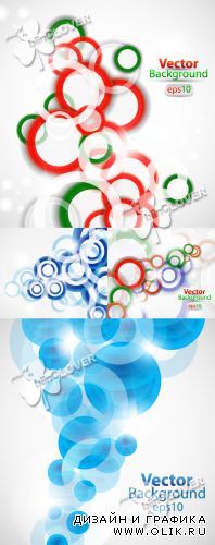 Abstract background with circles 0386