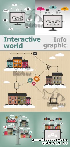 Interactive world -  info graphic / Интерактивный мир - инфо графика