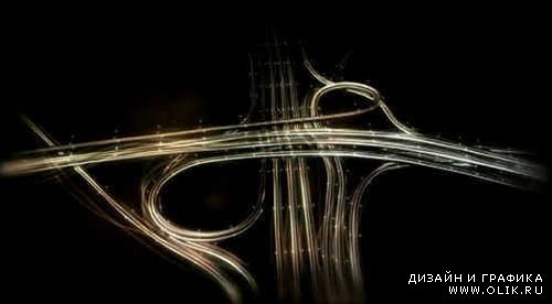Видео заставка на тему дорога, скорость.