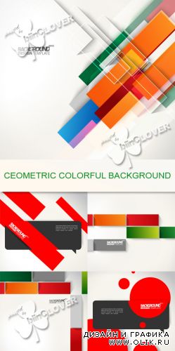 Geometric colorful  background 0395