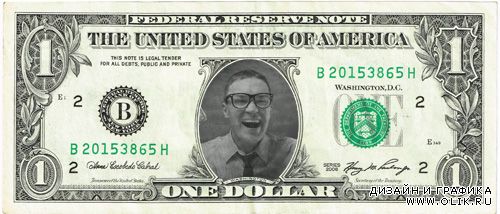 Рамка для фото - Ваше лицо на американском долларе