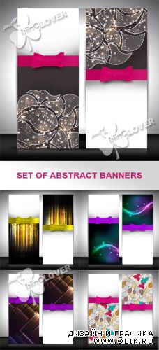 Set of abstract banners 0402