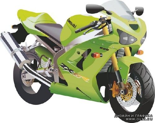 Мотоциклы, мопеды и скутеры - векторный сток