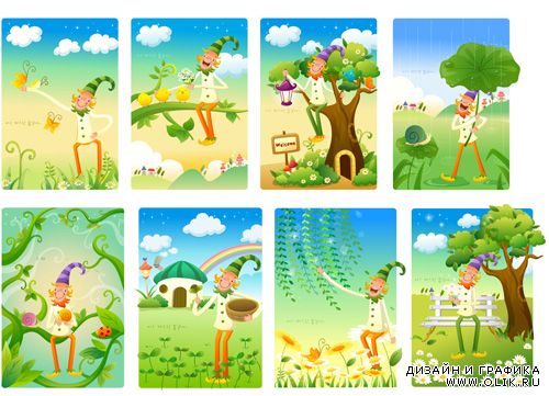 Spring Story Vector