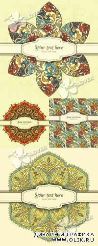 Card with decorative ornament 0411