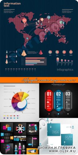 Креативные инфографики часть 27 | Infographic creative design vector set 27