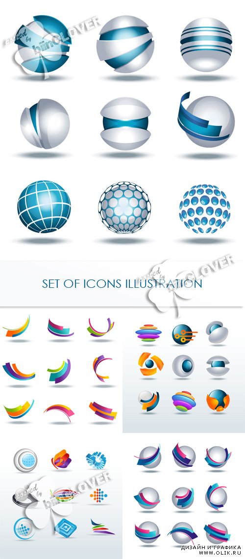 Set of icons illustration 0417