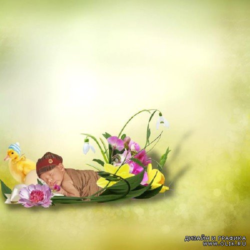 Набор для скрапбукинга - Duck and Flower