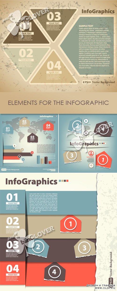 Elements for the infographic 0423