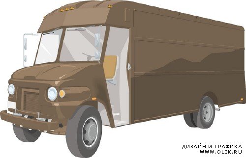 Грузовики, фуры, фургоны, седельные тягачи - векторный сток