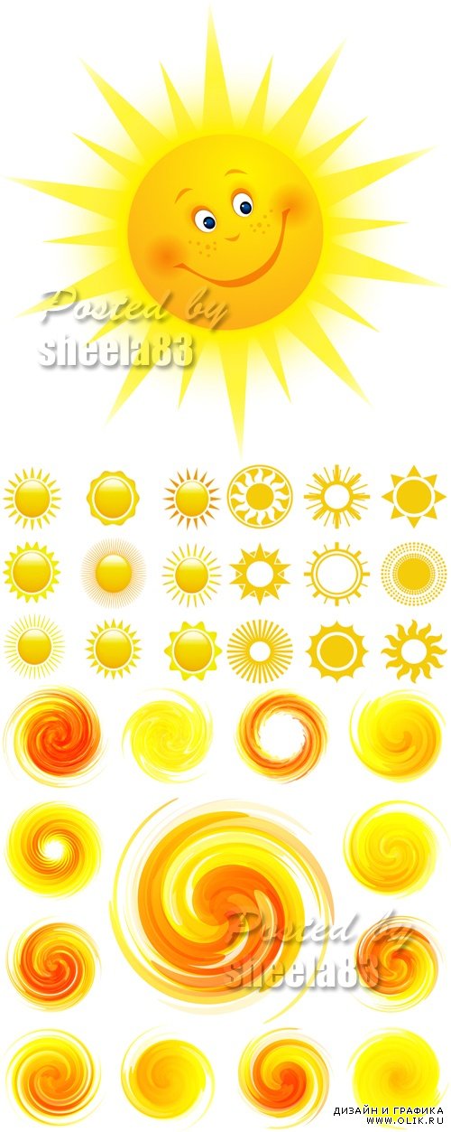 Sun Icons Vector