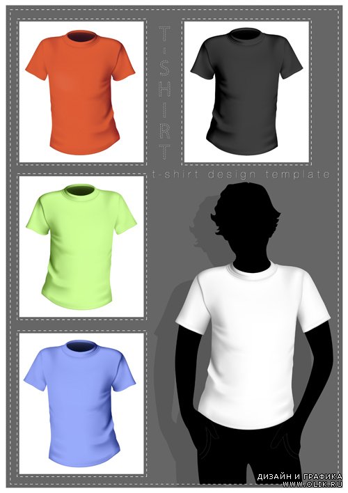 Векторная коллекция T-Shirts и CriaModa