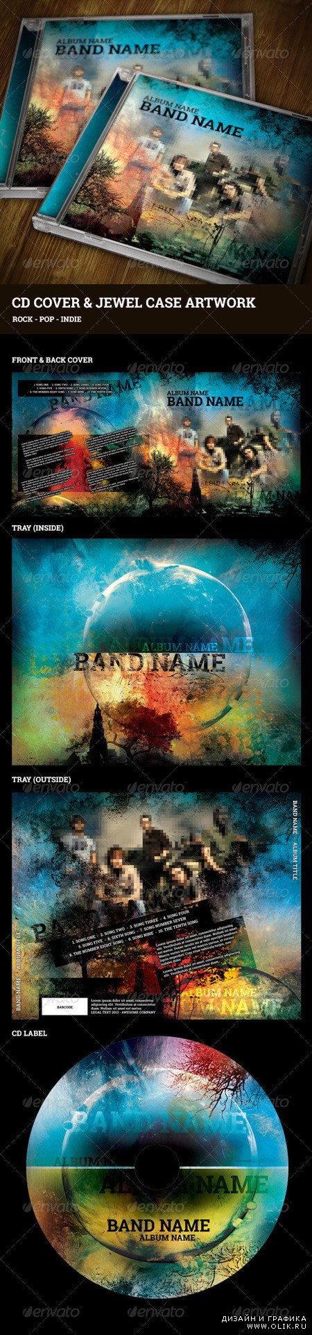 CD Cover and Jewel Case Artwork