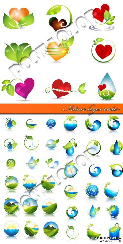 Логотипы природа | Nature logos vector