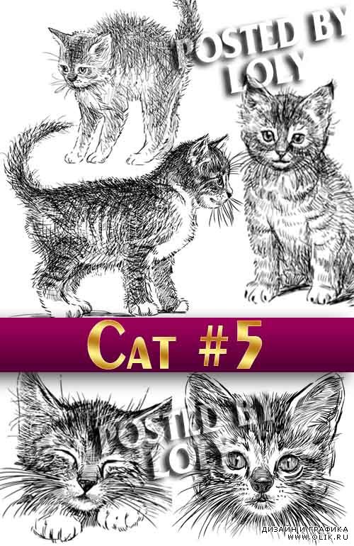 Чудесные котята #5 - Векторный клипарт