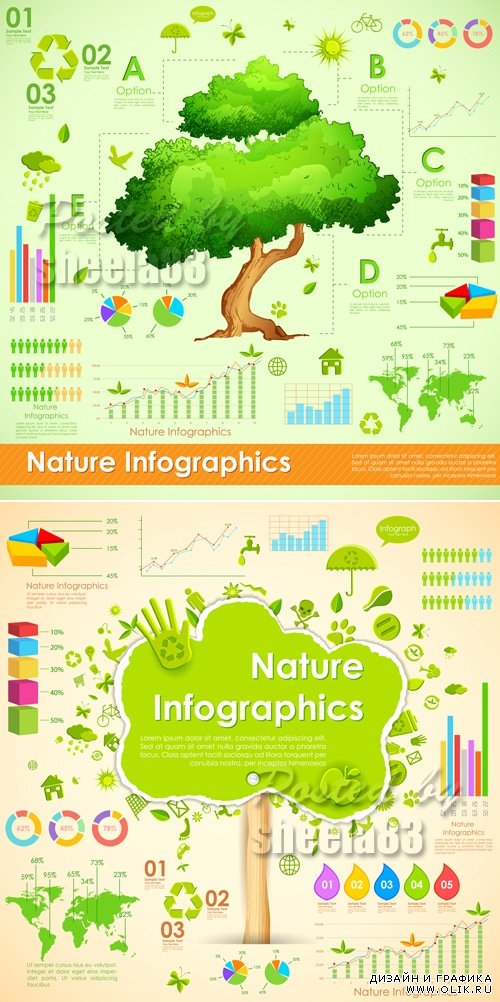 Nature Infographics Vector