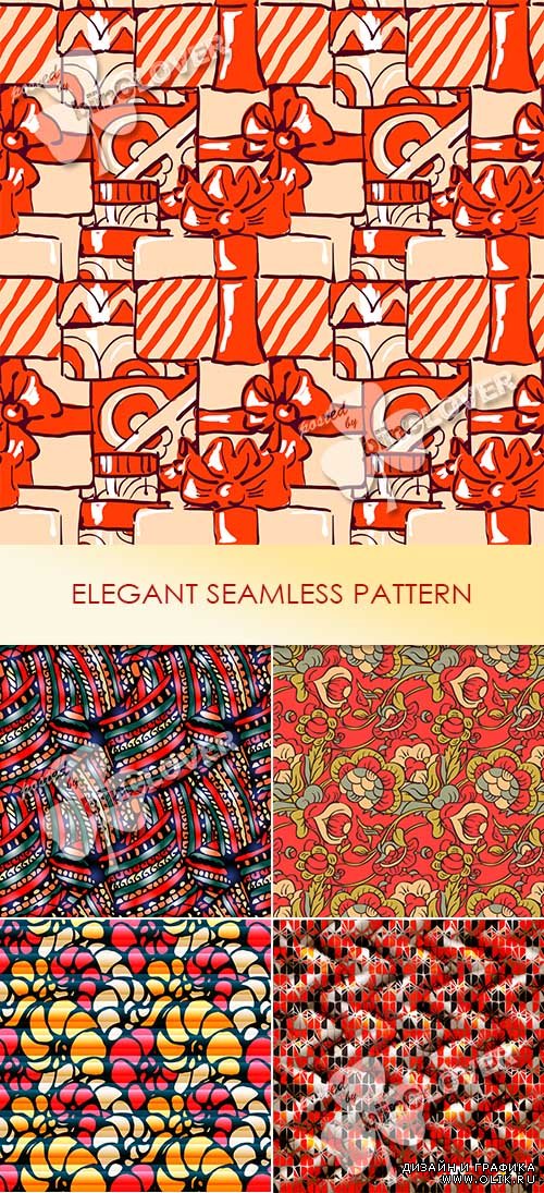 Elegant floral seamless pattern 0472