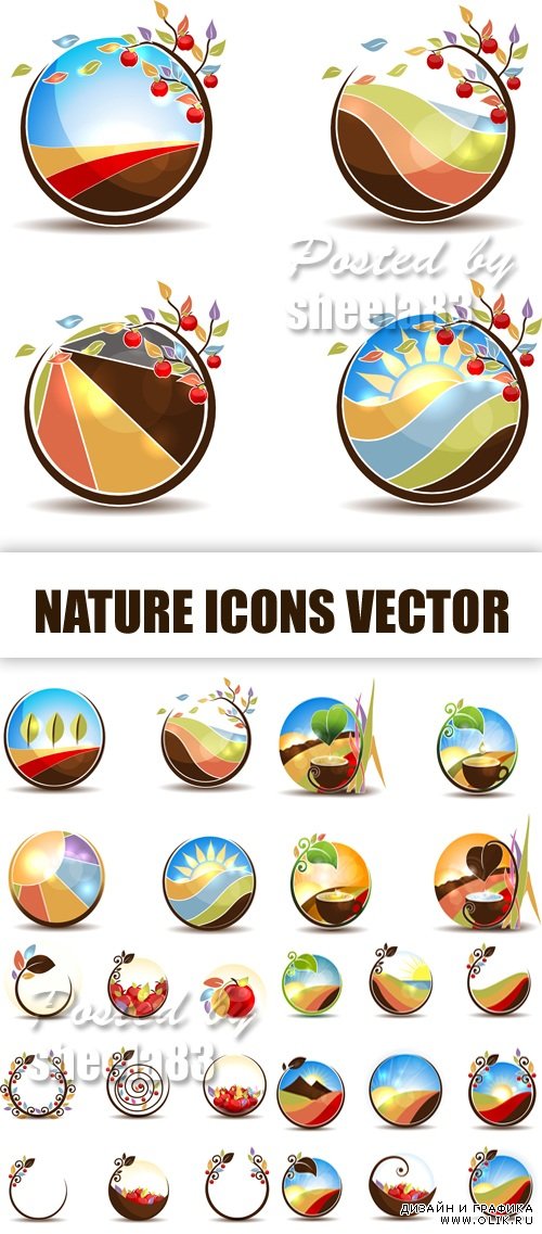 Nature Icons Vector