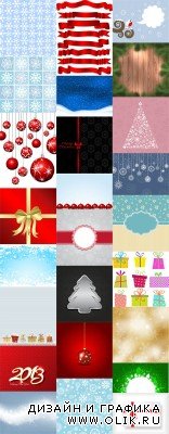 Winter Holiday Vector Elements Set 2