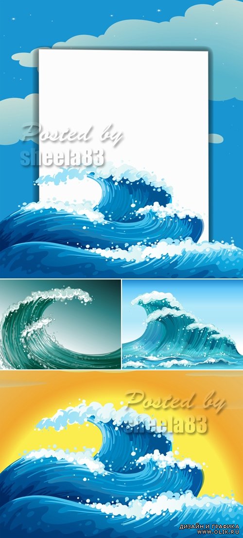 Sea Waves Vector