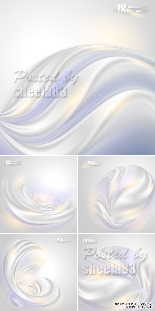 White Abstract Backgrounds Vector 2
