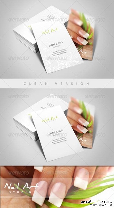 PSD - Nail Art/Manicure Business Card