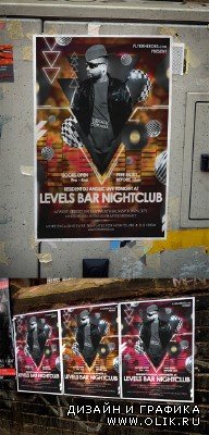 Levels Night Club Flyer Template