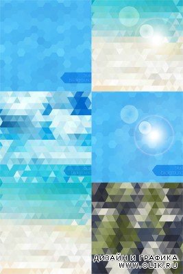 Geometric Abstract Vector Backgrounds