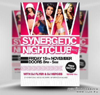 Synergetic Flyer Template PSD