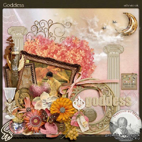 Винтажный скрап-комплект - Goddess