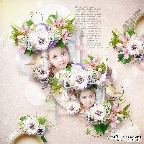 Цветочный скрап-комплект - Magnolia Forever