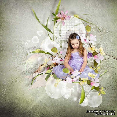Цветочный скрап-комплект - Magnolia Forever
