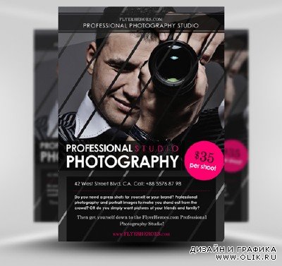 Photography Flyer Template PSD