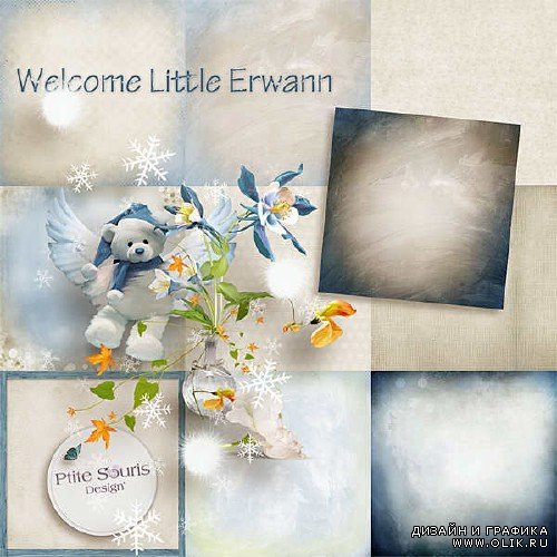 Детский скрап-комплект - Welcome Little Erwann