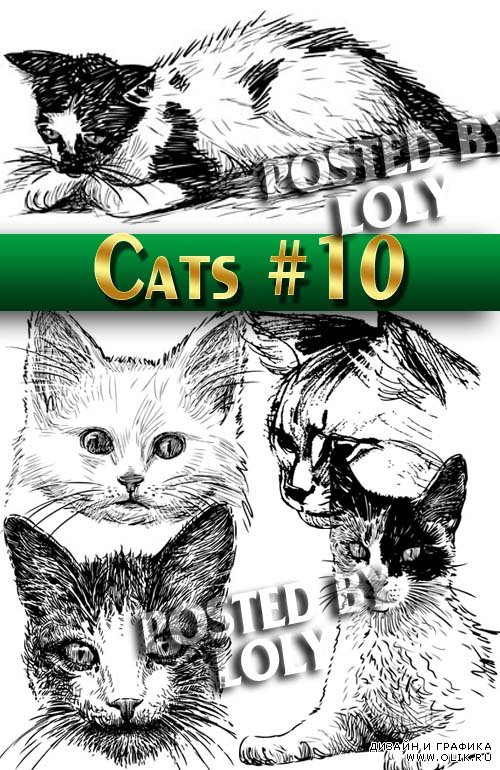 Чудесные котята #10 - Векторный клипарт