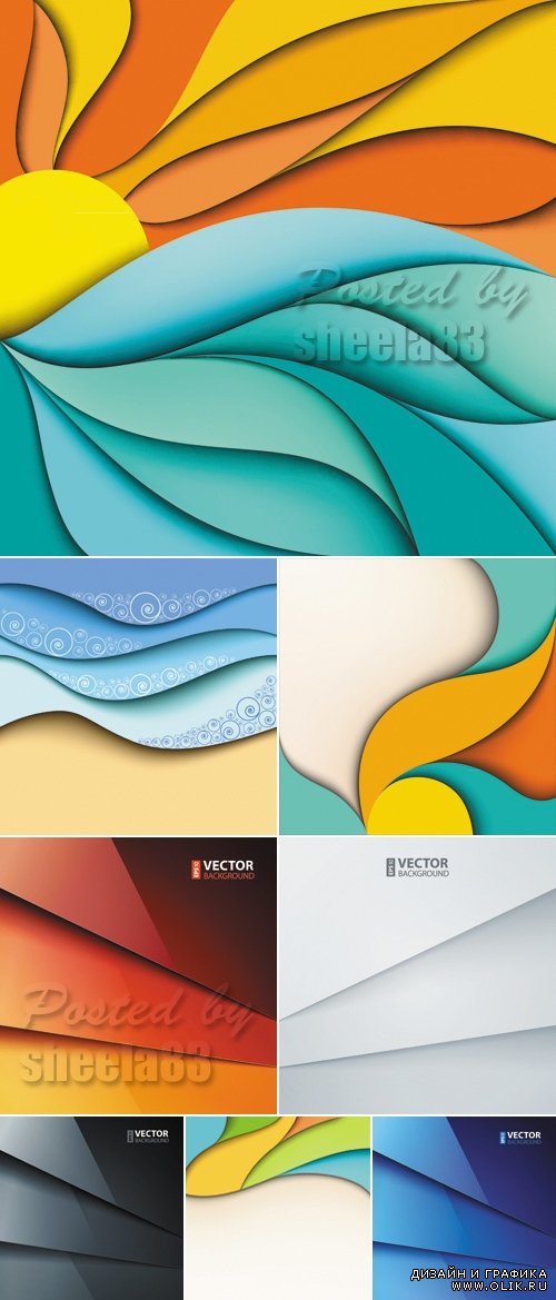 Creative Abstract Backgrounds Vector
