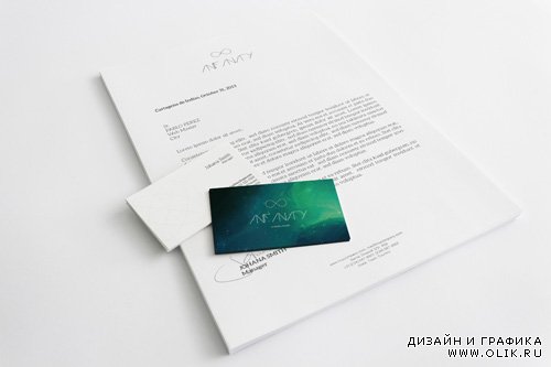 A4 Letterhead and Business Cards Mock up
