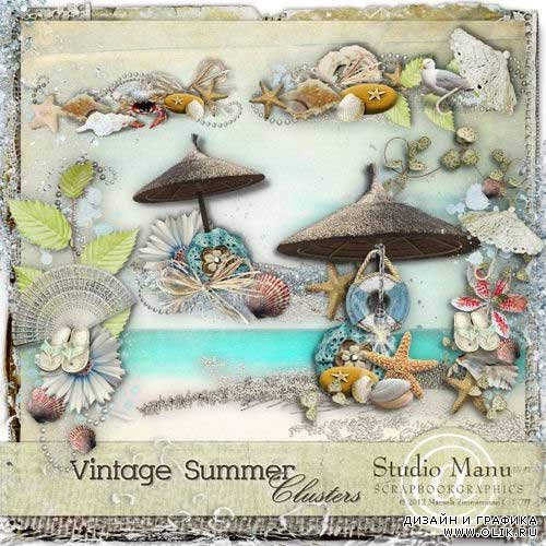 Морской скрап-комплект - Vintage summer