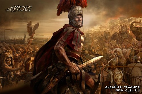 Шаблон для фотошопа - Римский легионер