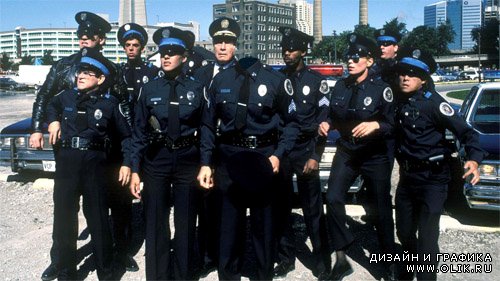 Шаблон psd - Отличная полицейская команда