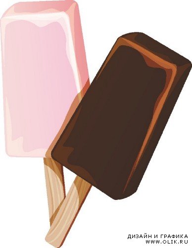 Векторный сток: Мороженое