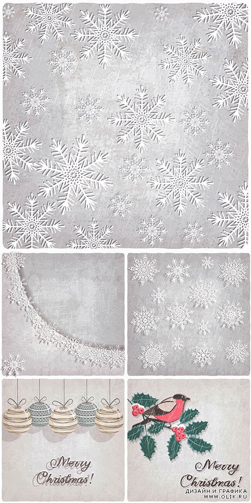 Christmas snowy backgrounds - Новогодние снежные фоны