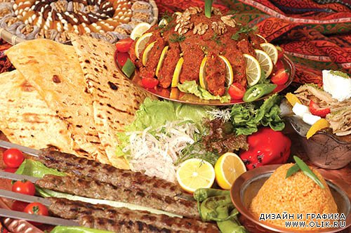 Растровый клипарт - Турецкая еда