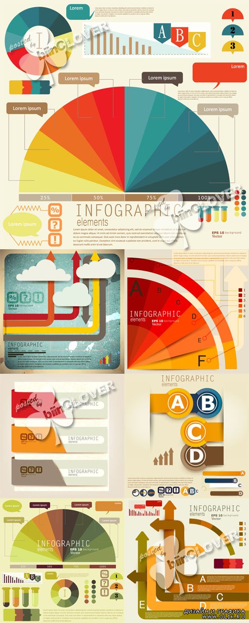 Set of Infographic elements 0537