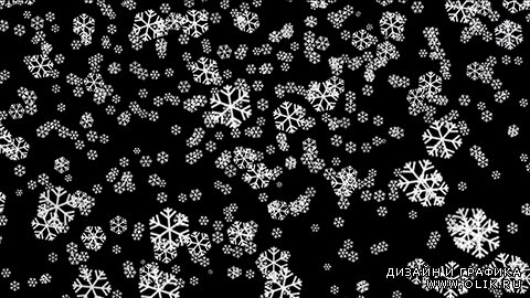 Snowfall Cartoon Loop Play (снег). Snow vol.2