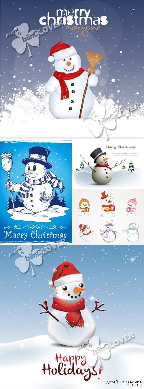 Snowman cards 0548