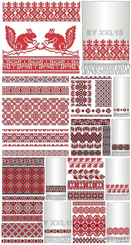 Traditional Slavic embroidery
